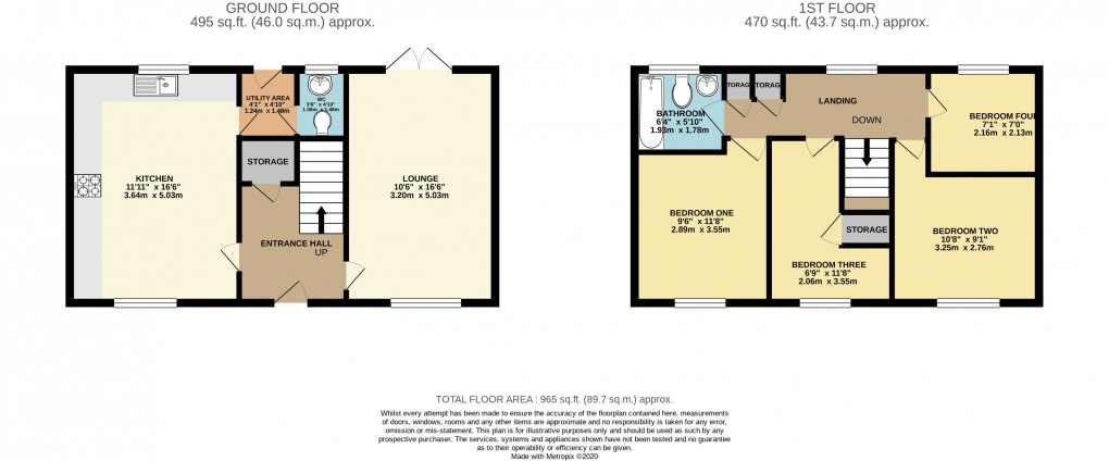 Floorplan for Willen, Buckinghamshire