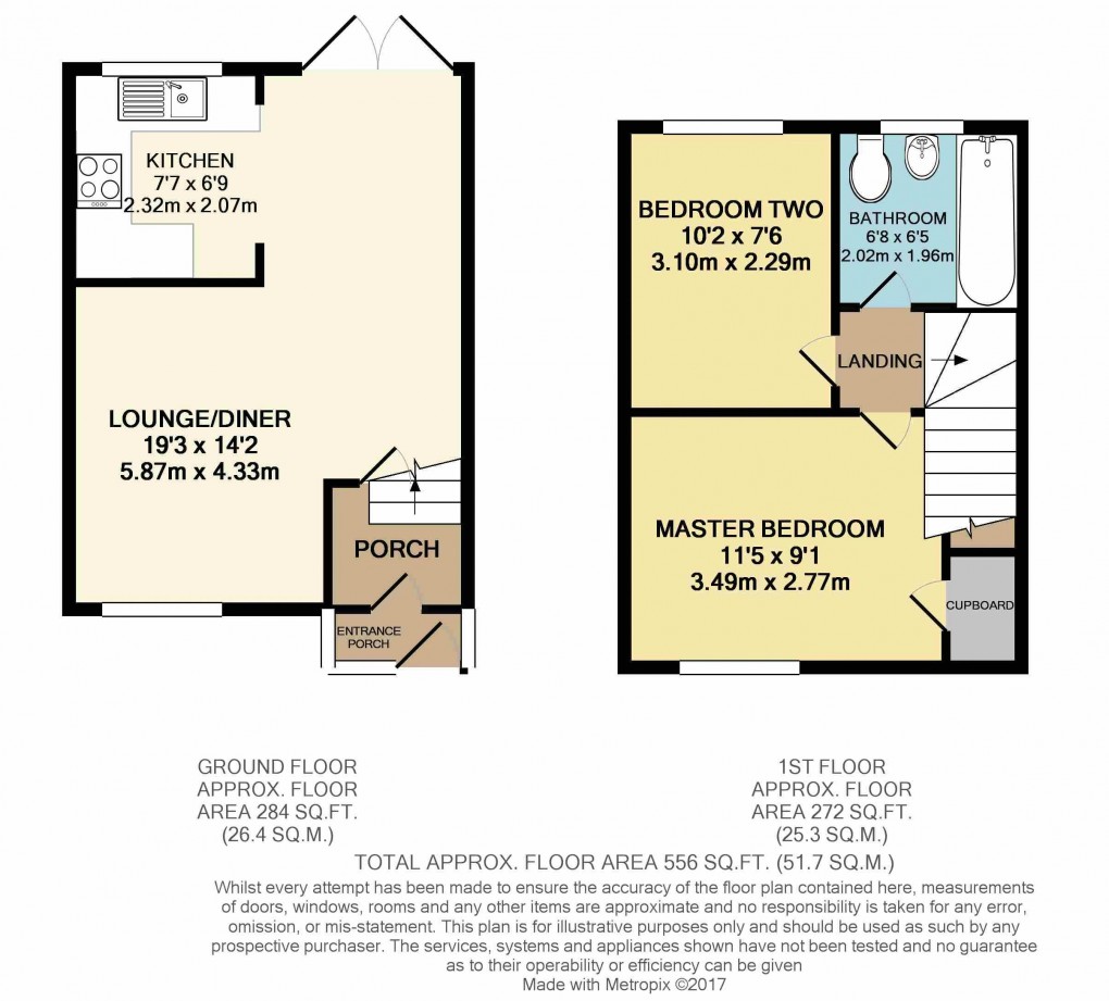 Floorplan for Walnut Tree, Buckinghamshire