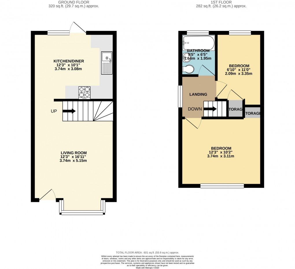 Floorplan for Bradville, Buckinghamshire