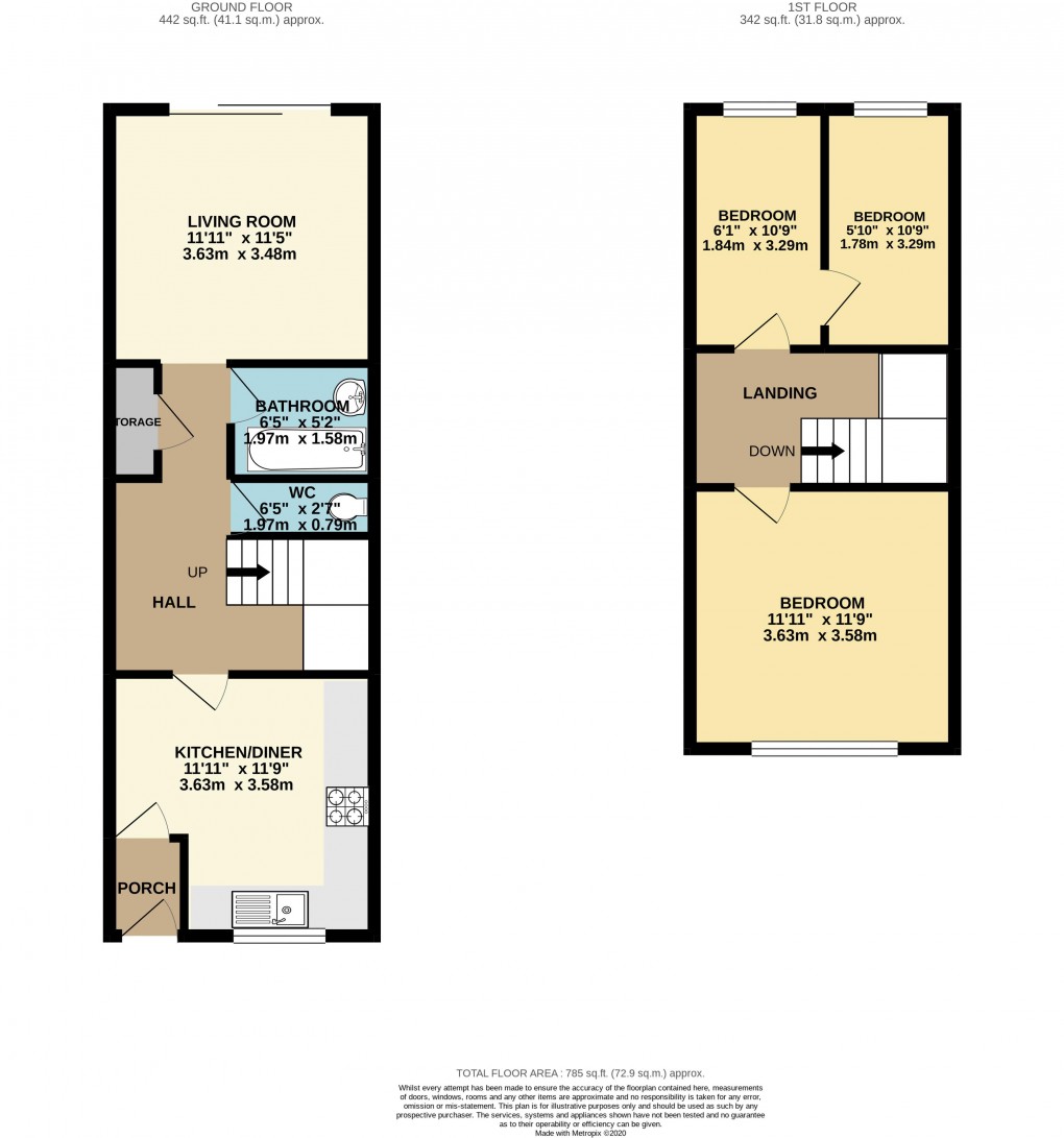 Floorplan for Fullers Slade, Buckinghamshire