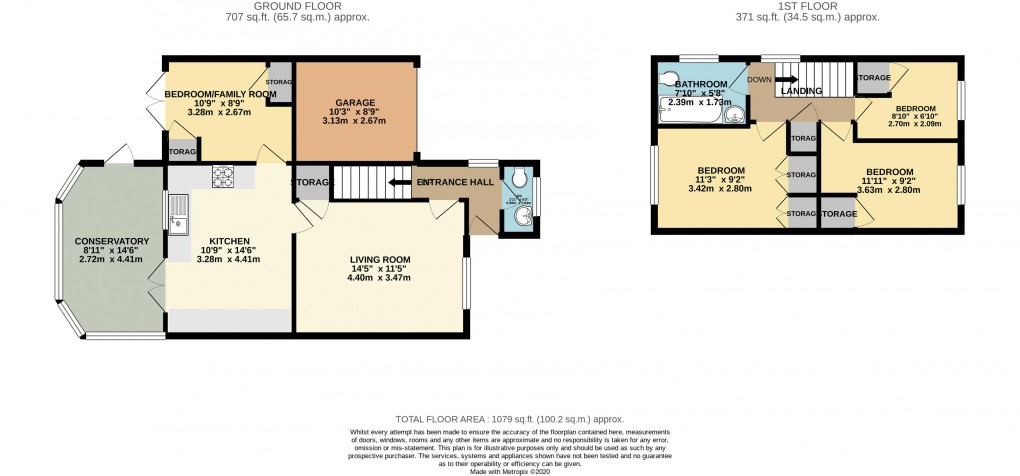 Floorplan for Bradwell, Buckinghamshire