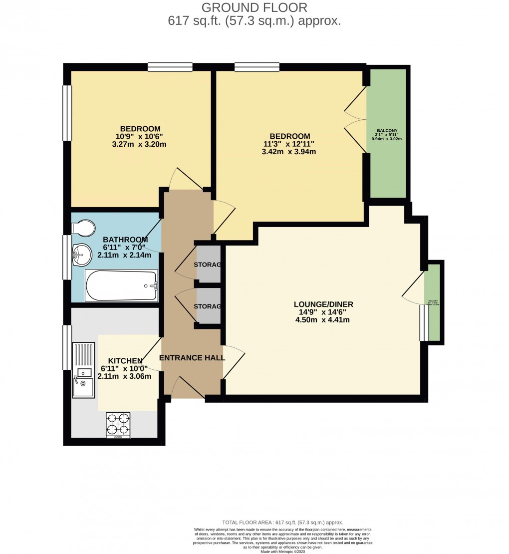 Floorplan for Vespasian Road, Fairfields, Buckinghamshire