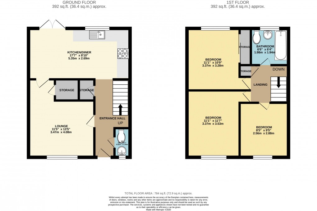 Floorplan for Stantonbury, Buckinghamshire