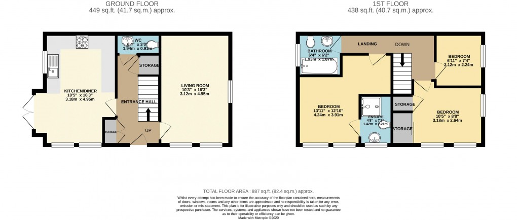 Floorplan for Fairfields, Buckinghamshire