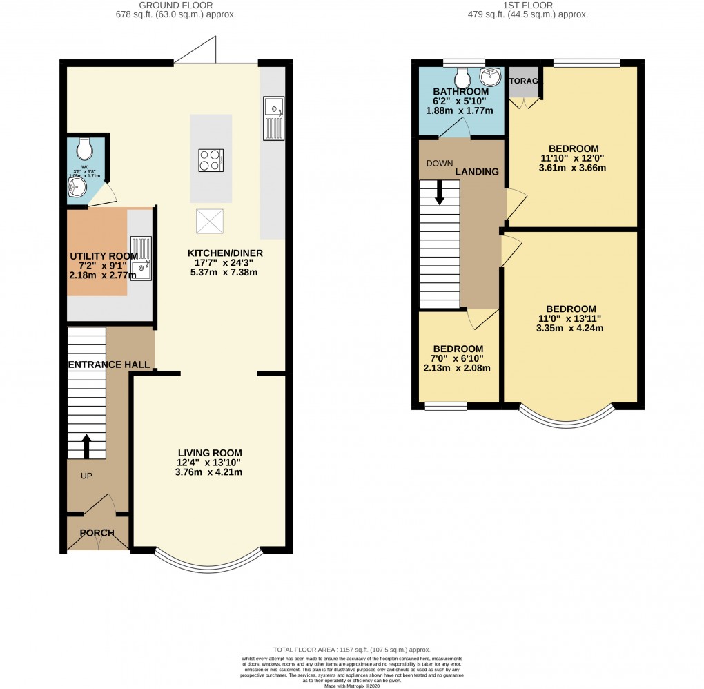 Floorplan for Wolverton, Buckinghamshire