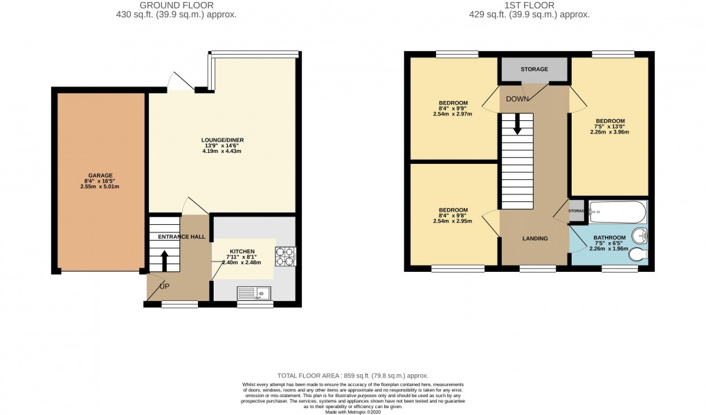 Floorplan for Two Mile Ash, Buckinghamshire