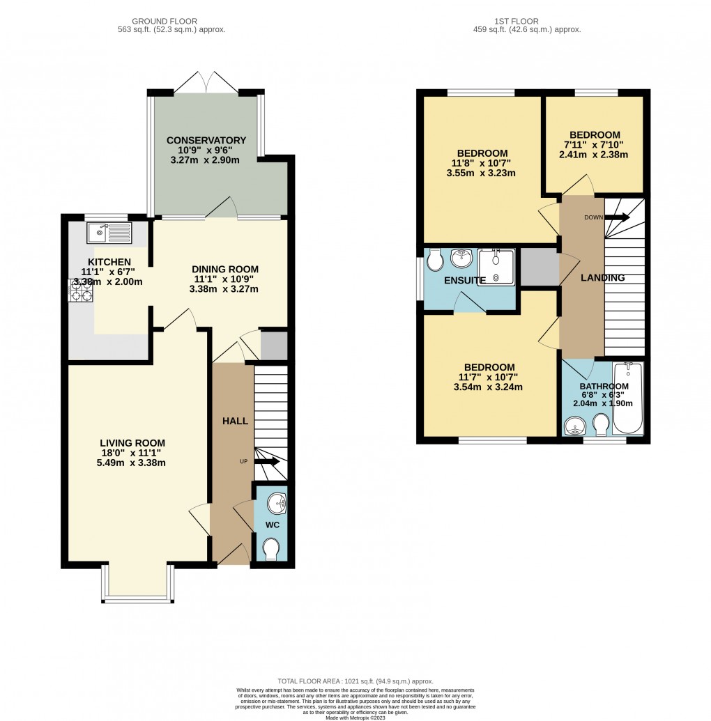 Floorplan for Tattenhoe, Milton Keynes, Buckinghamshire