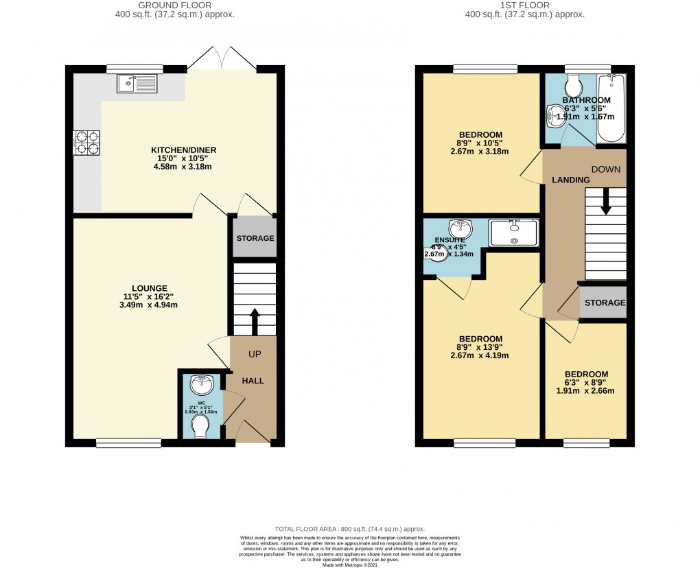 Floorplan for Fairfields, Milton Keynes, Buckinghamshire