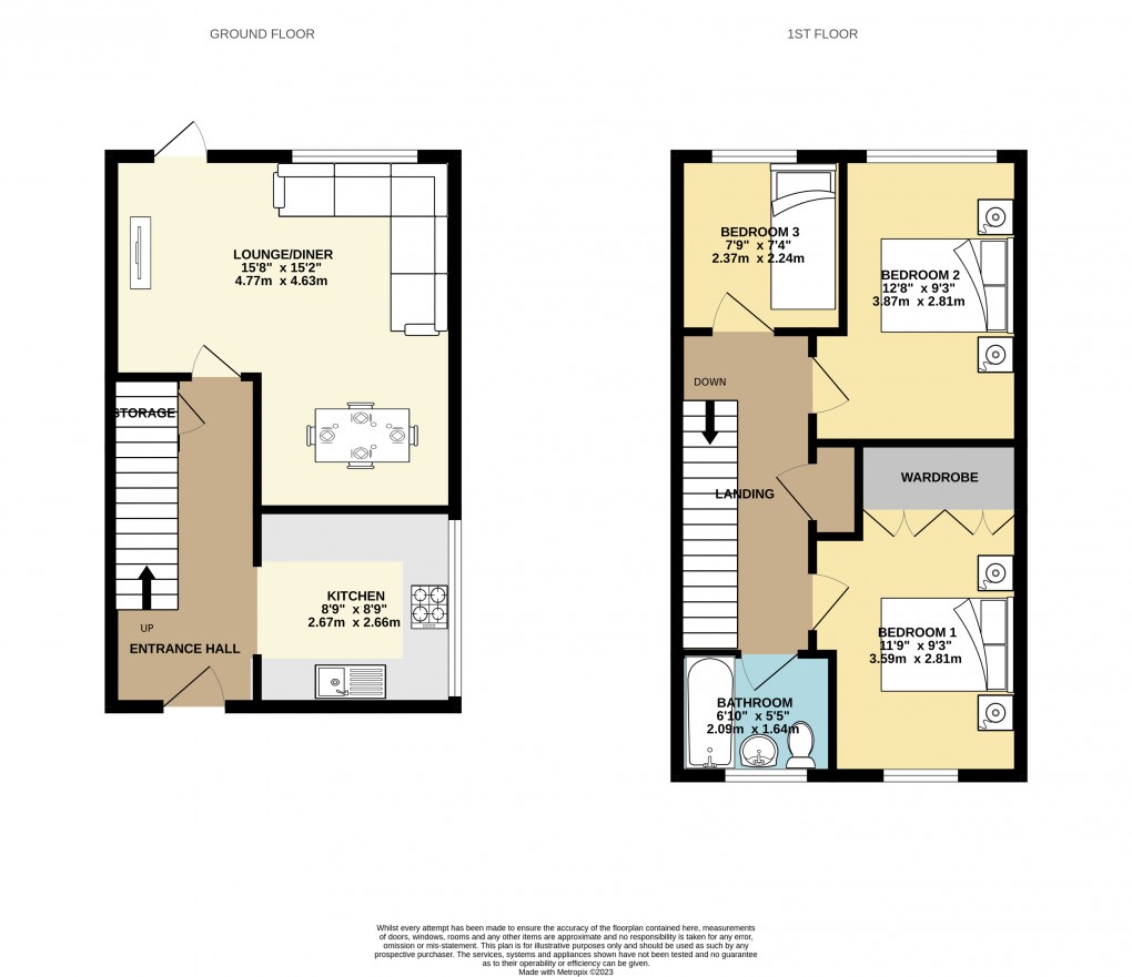 Floorplan for Neath Hill, Buckinghamshire
