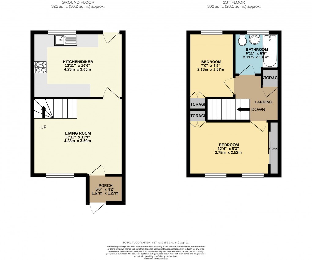 Floorplan for Heelands, Buckinghamshire