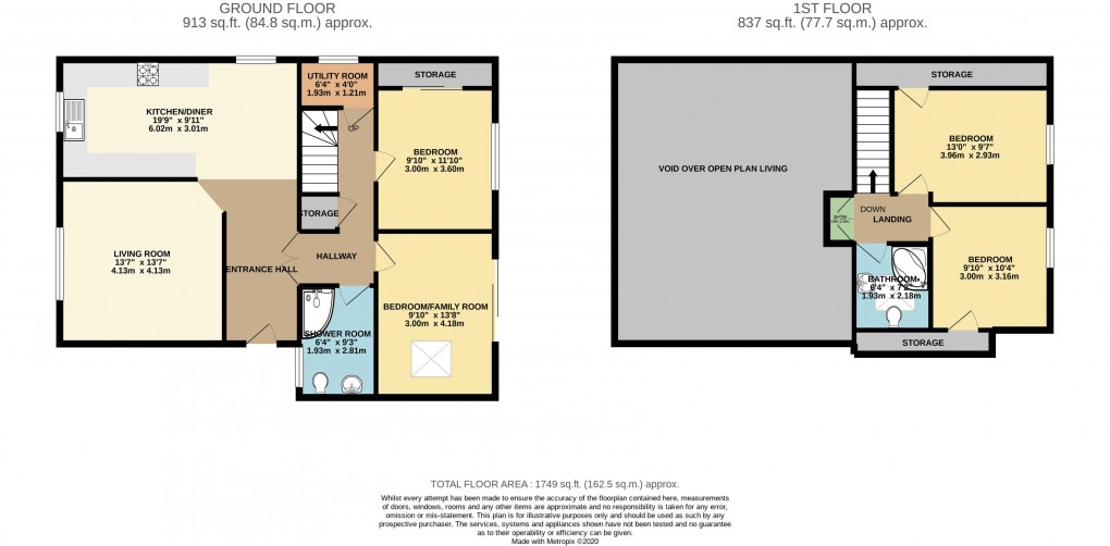 Floorplan for Deanshanger, Northamptonshire