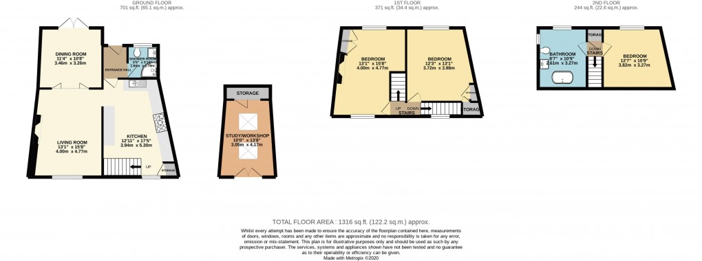 Floorplan for Yardley Gobion, Northamptonshire