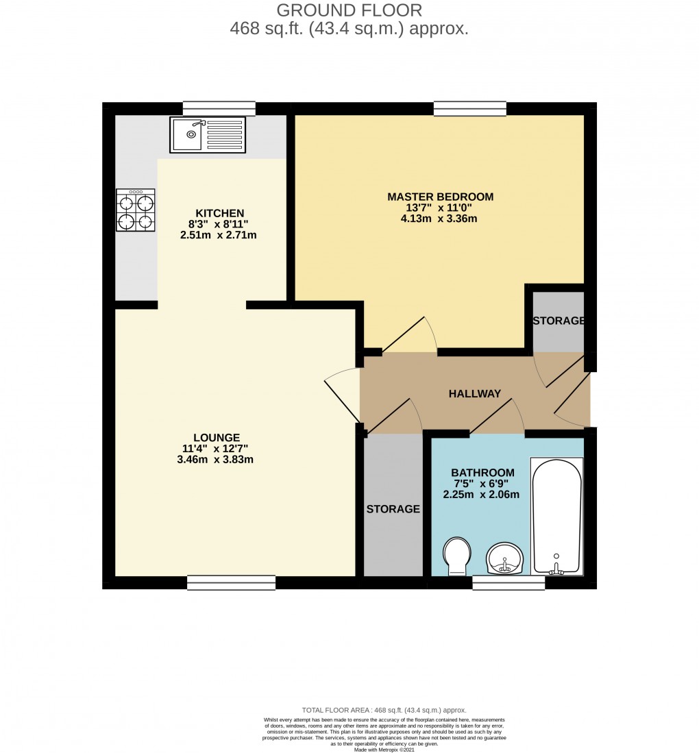 Floorplan for Brooklands, Buckinghamshire