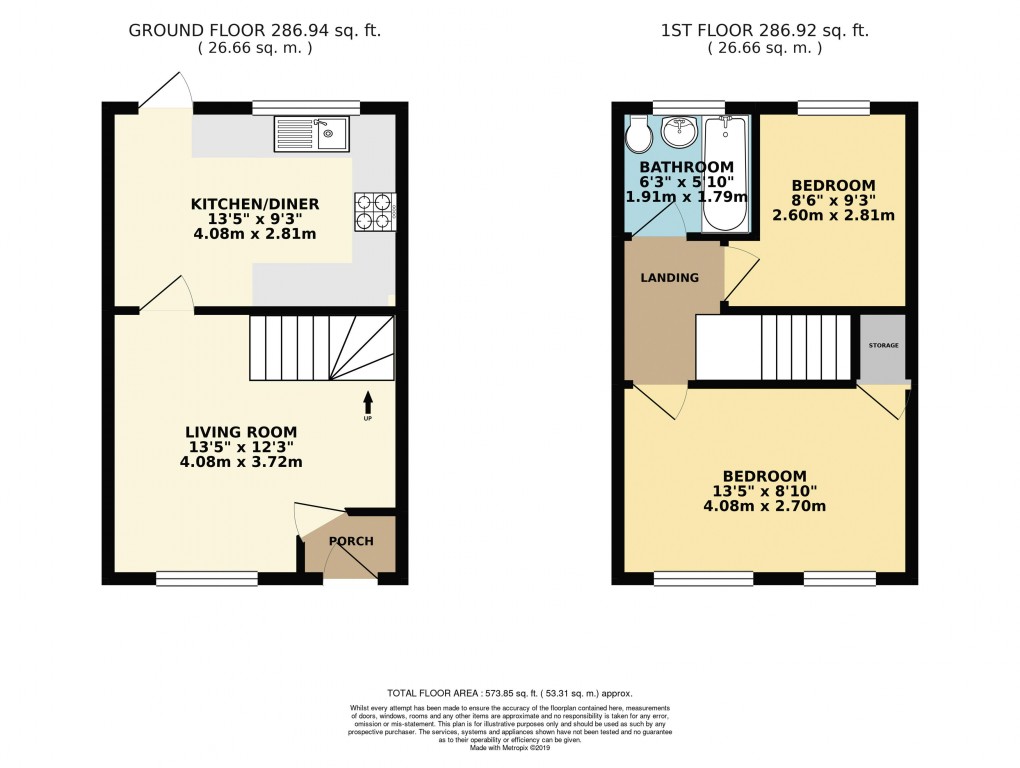 Floorplan for Shenley Church End, Buckinghamshire