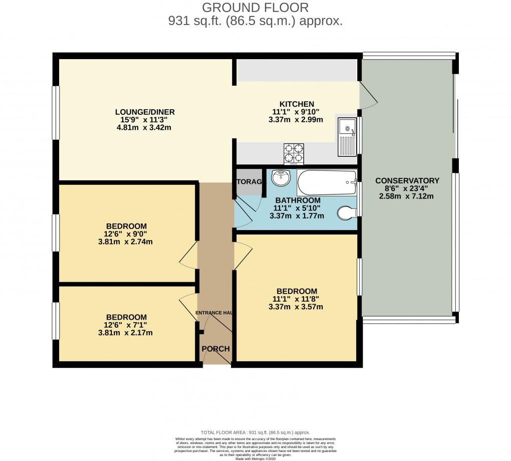 Floorplan for Aspley Guise, Milton Keynes