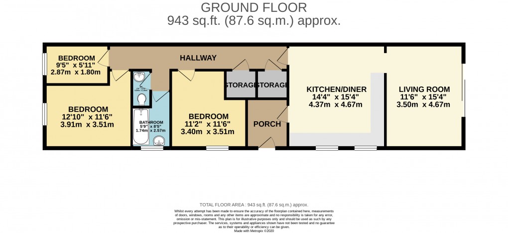 Floorplan for Beanhill, Milton Keynes