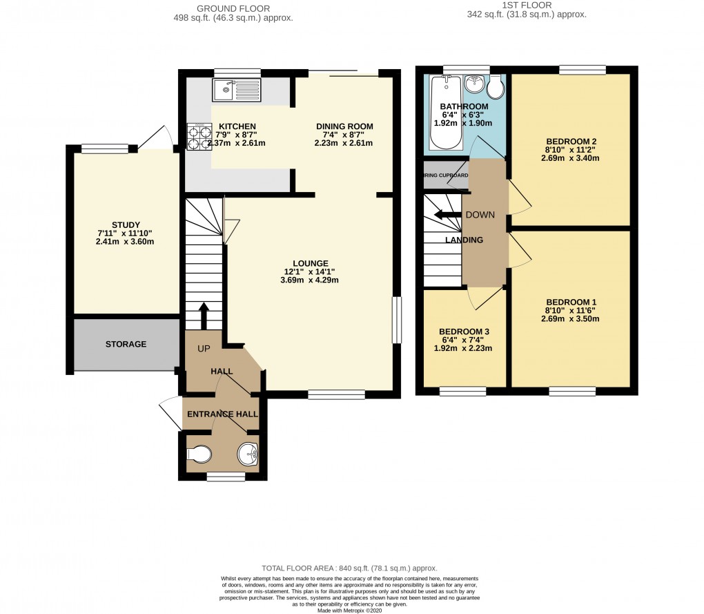 Floorplan for Crownhill, Milton Keynes, Bucks