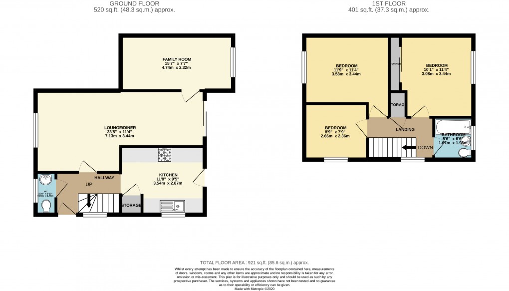 Floorplan for Bancroft, Milton Keynes, Buckinghamshire