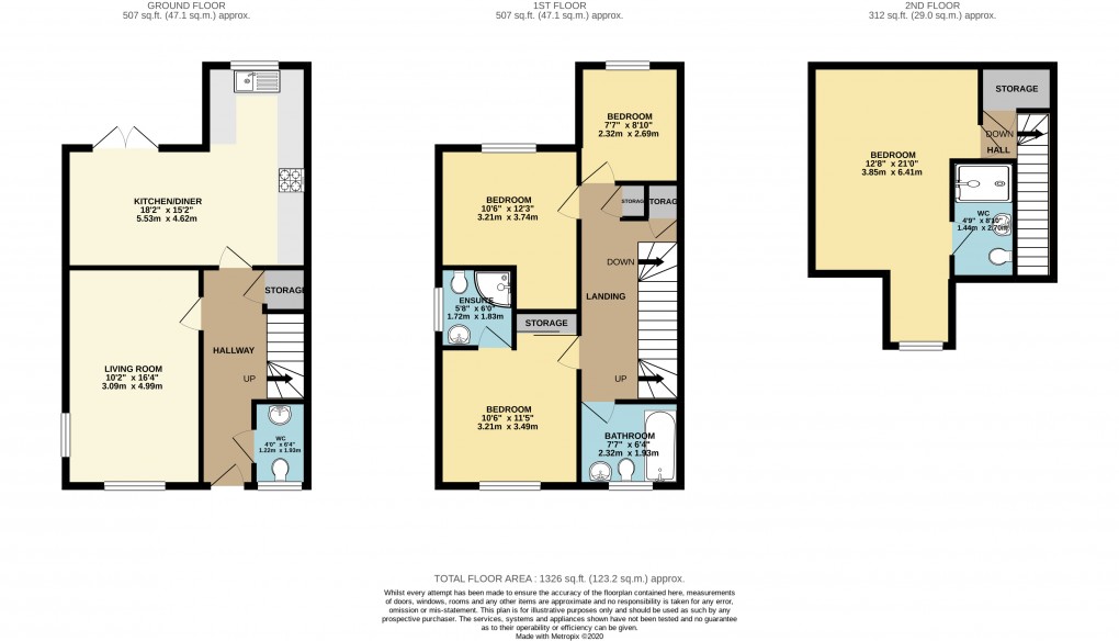 Floorplan for Brooklands, Broughton