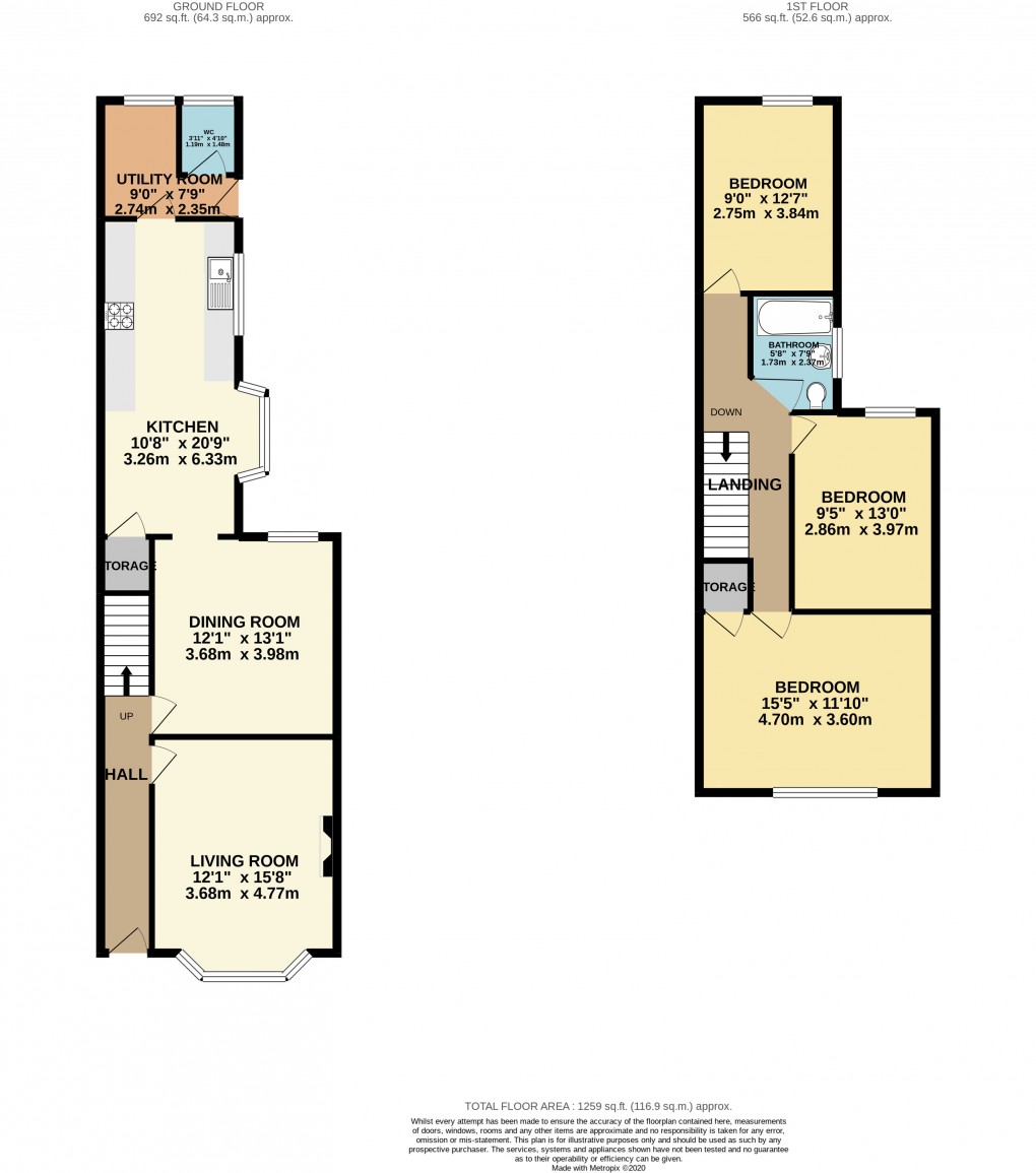 Floorplan for Wolverton, Milton Keynes