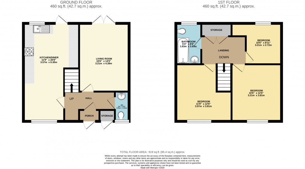 Floorplan for Hodge Lea, Milton Keynes, Bucks