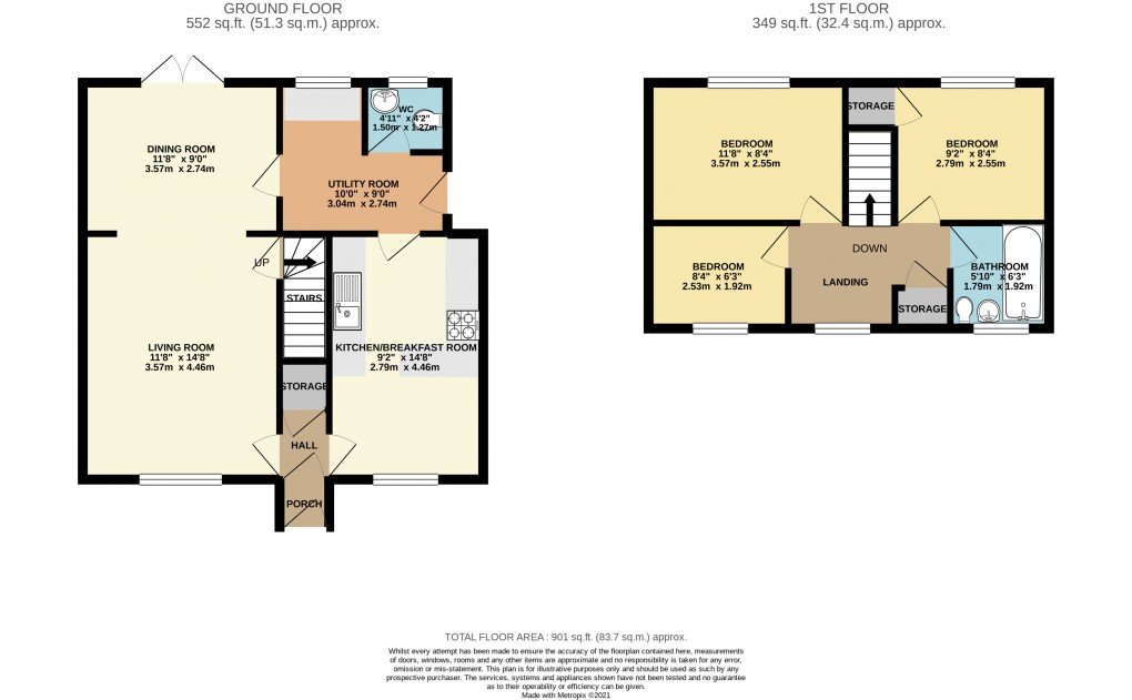 Floorplan for Bradwell, Milton Keynes, Bucks