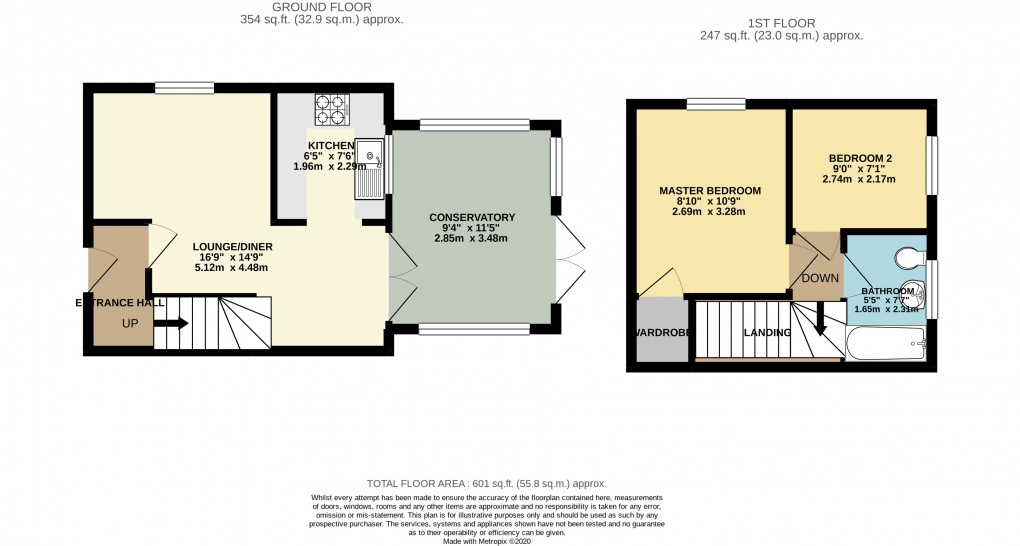 Floorplan for Walnut Tree, Milton Keynes, Bucks