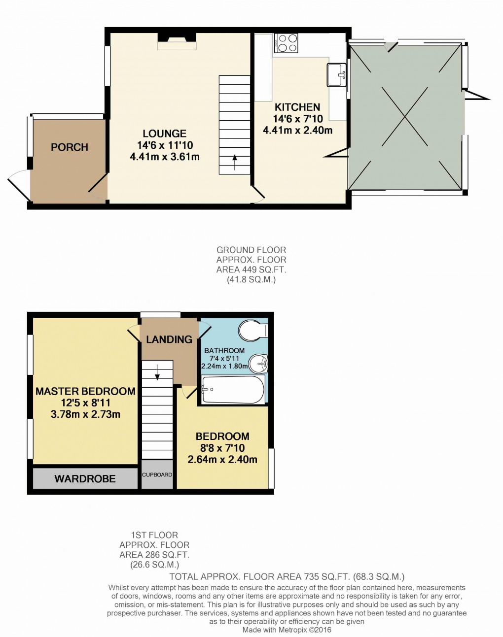 Floorplan for Walnut Tree, Buckinghamshire