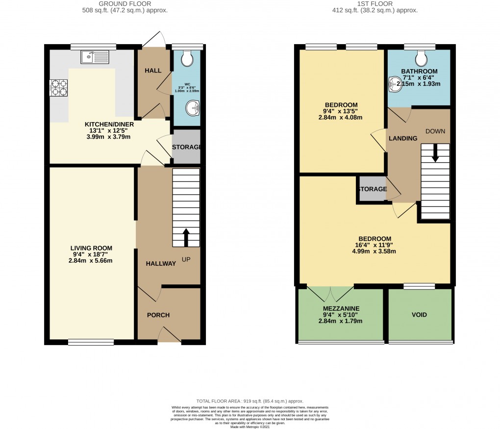 Floorplan for Broughton, Milton Keynes