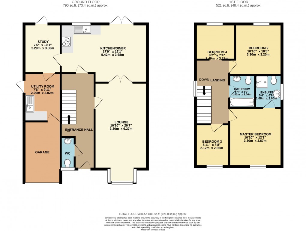 Floorplan for Bradville, Milton Keynes, Bucks