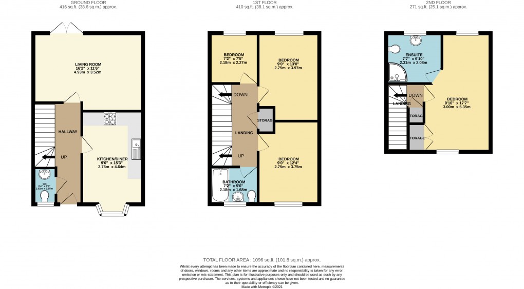 Floorplan for Oxley Park, Milton Keynes, Bucks