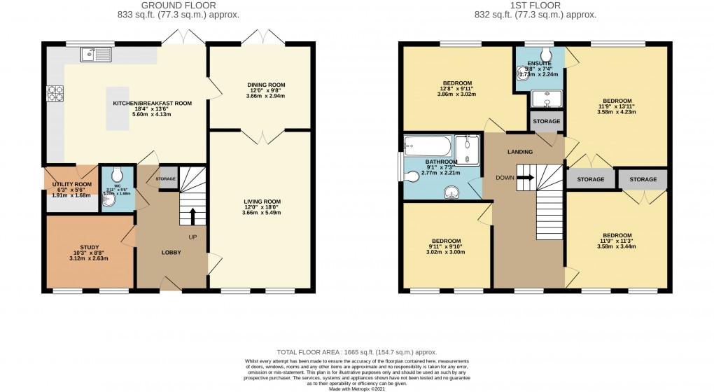 Floorplan for Broughton, Milton Keynes