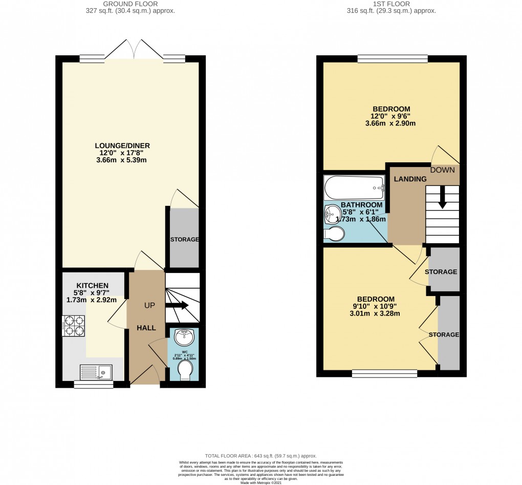 Floorplan for Tattenhoe, Milton Keynes, Bucks