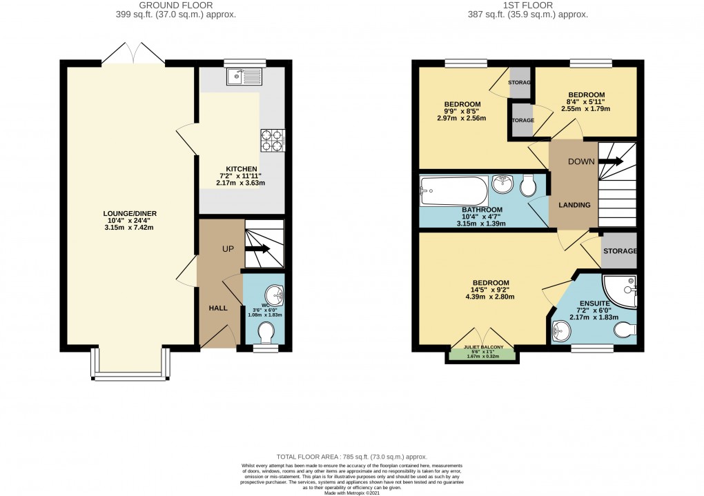 Floorplan for Broughton, Milton Keynes