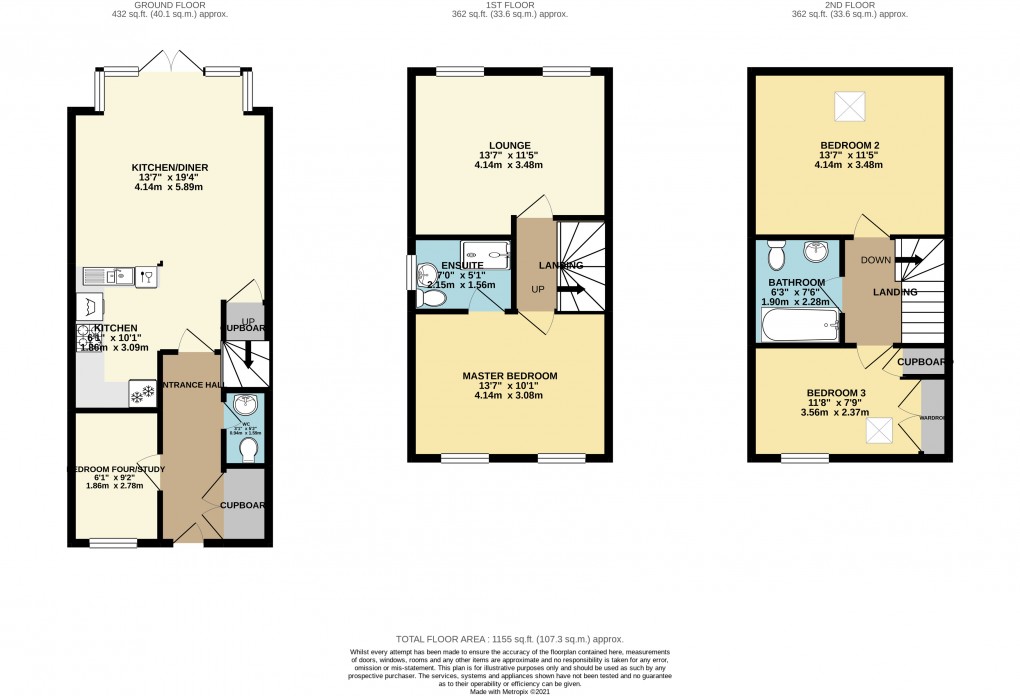 Floorplan for Fairfields, Milton Keynes