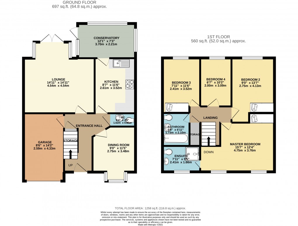 Floorplan for Shenley Brook End, Milton Keyens, Bucks