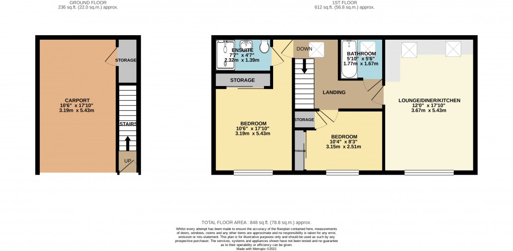 Floorplan for Brookland, Milton Keynes, Bucks
