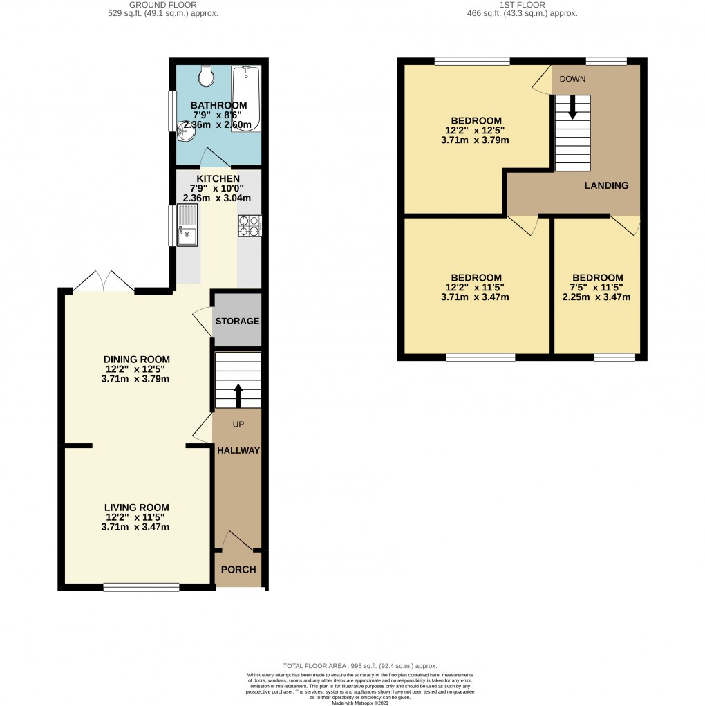 Floorplan for New Bradwell, Milton Keynes, Buckinghamshire