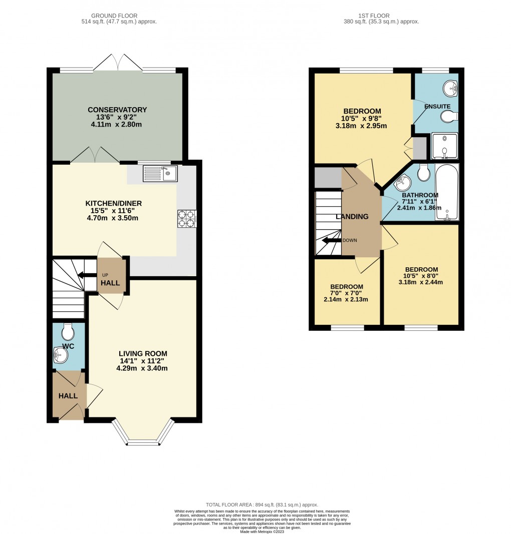 Floorplan for Grange Farm, Milton Keynes, Buckinghamshire