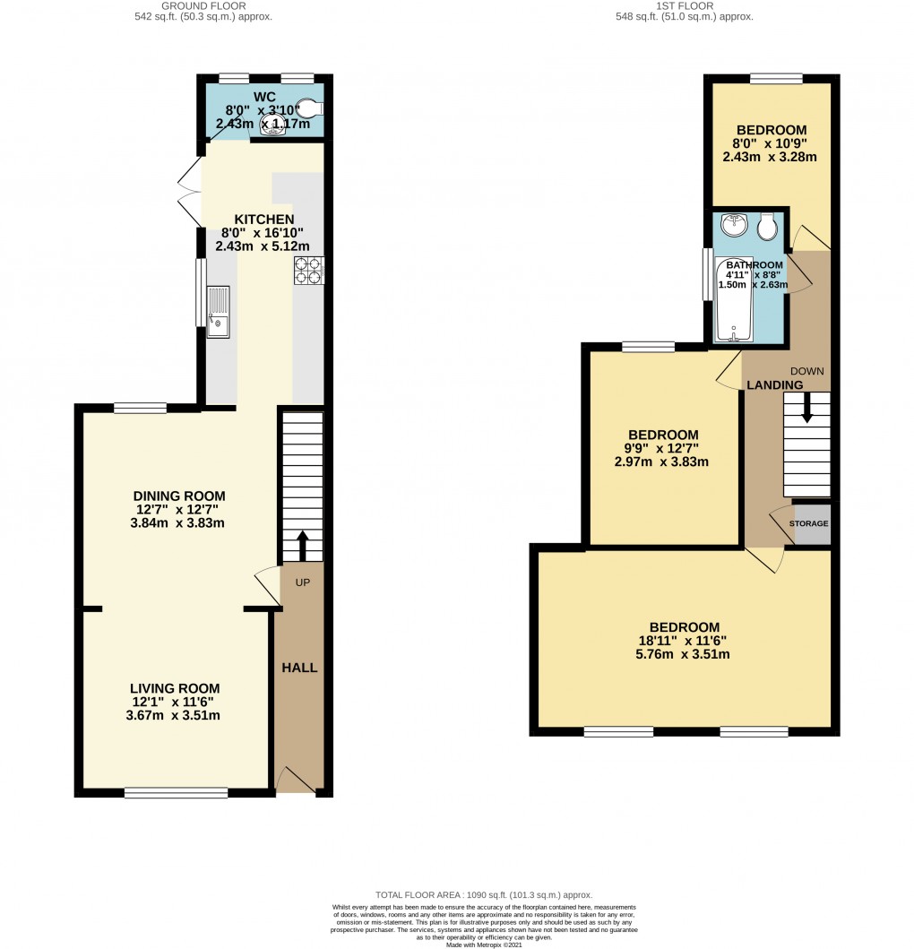 Floorplan for New Bradwell, Milton Keynes, Buckinghamshire