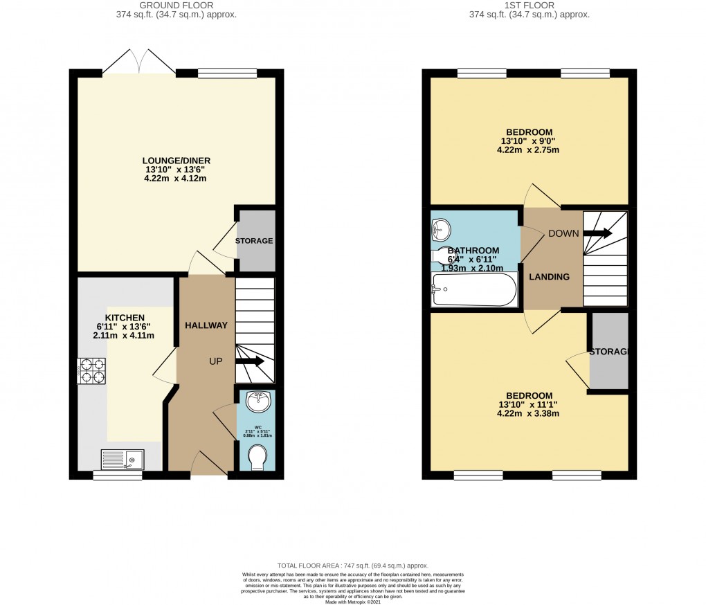 Floorplan for Whitehouse, Milton Keynes, Buckinghamshire