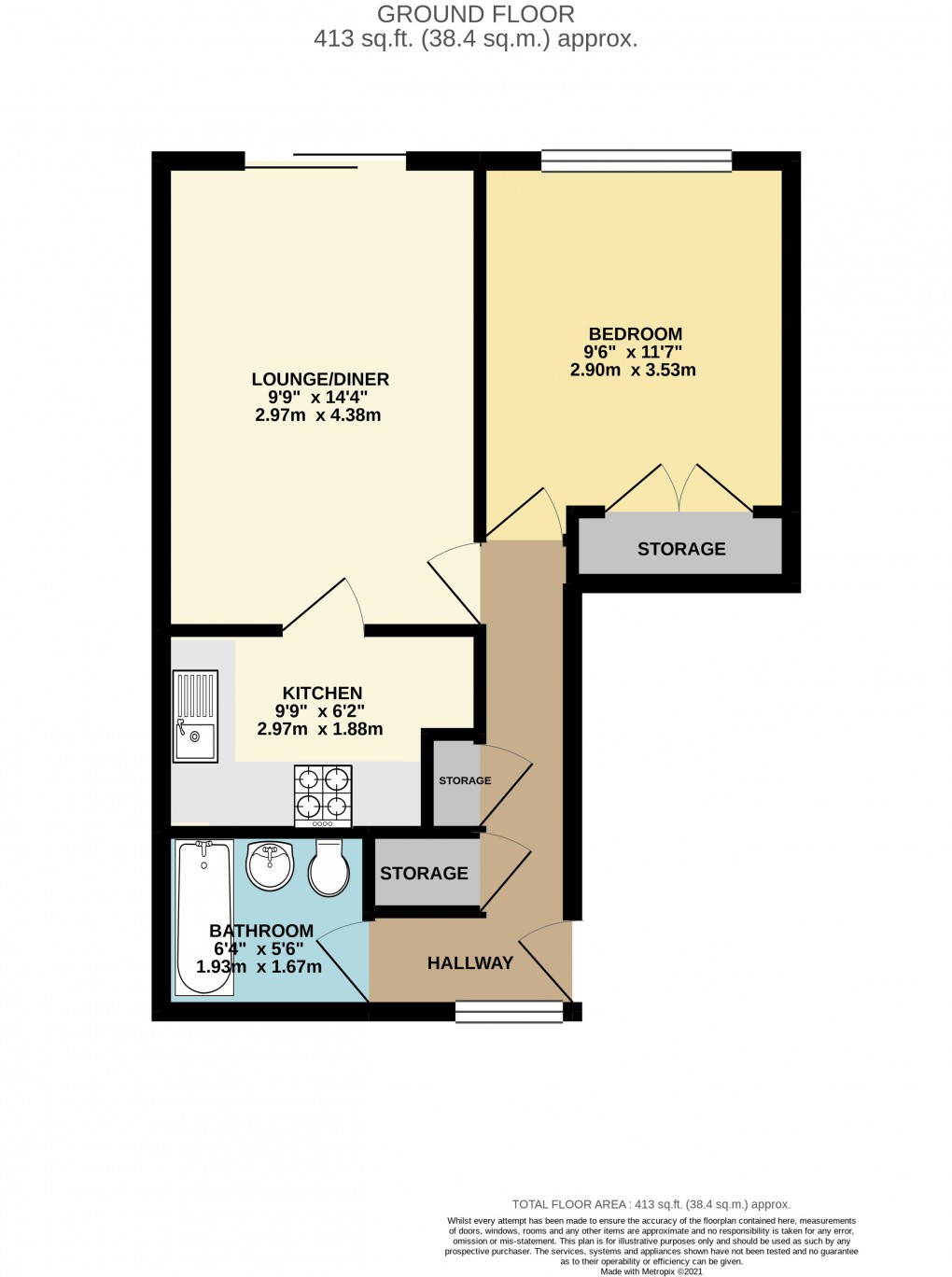 Floorplan for Stony Stratford, Milton Keynes