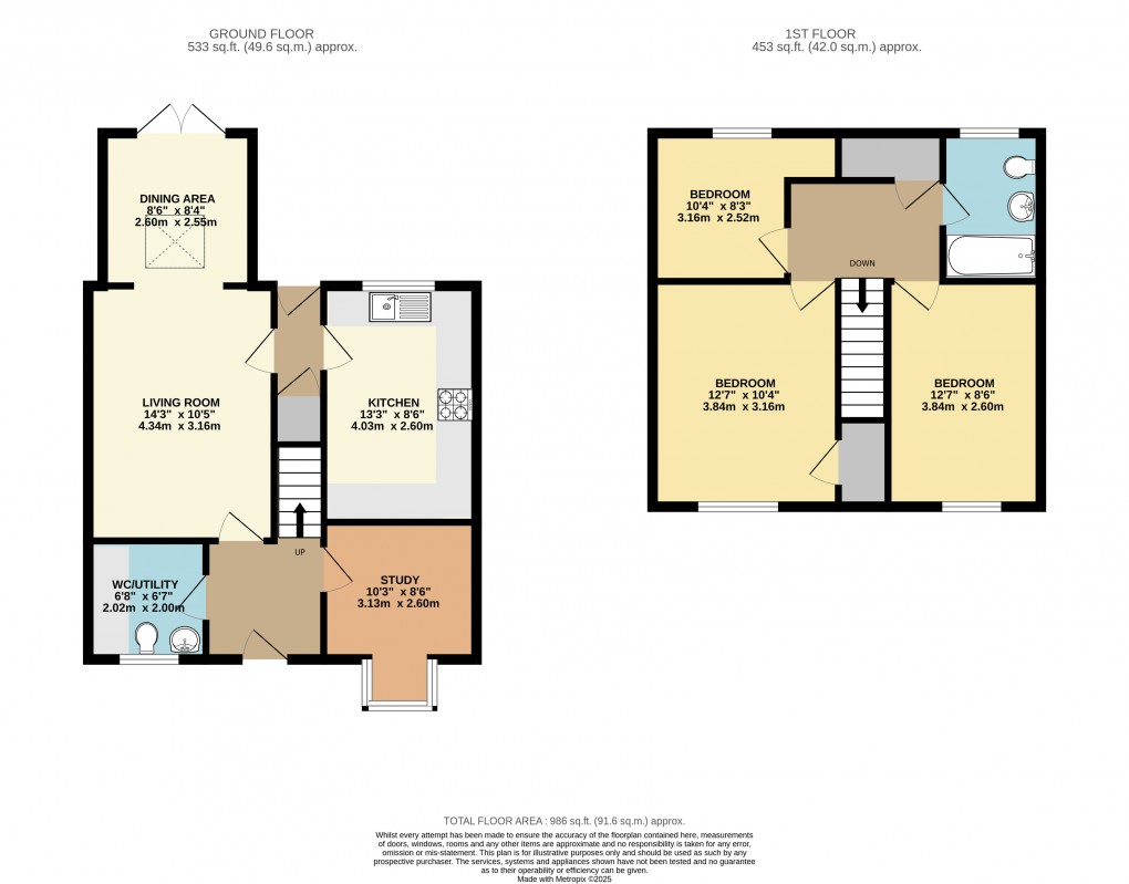 Floorplan for Bradwell, Milton Keynes