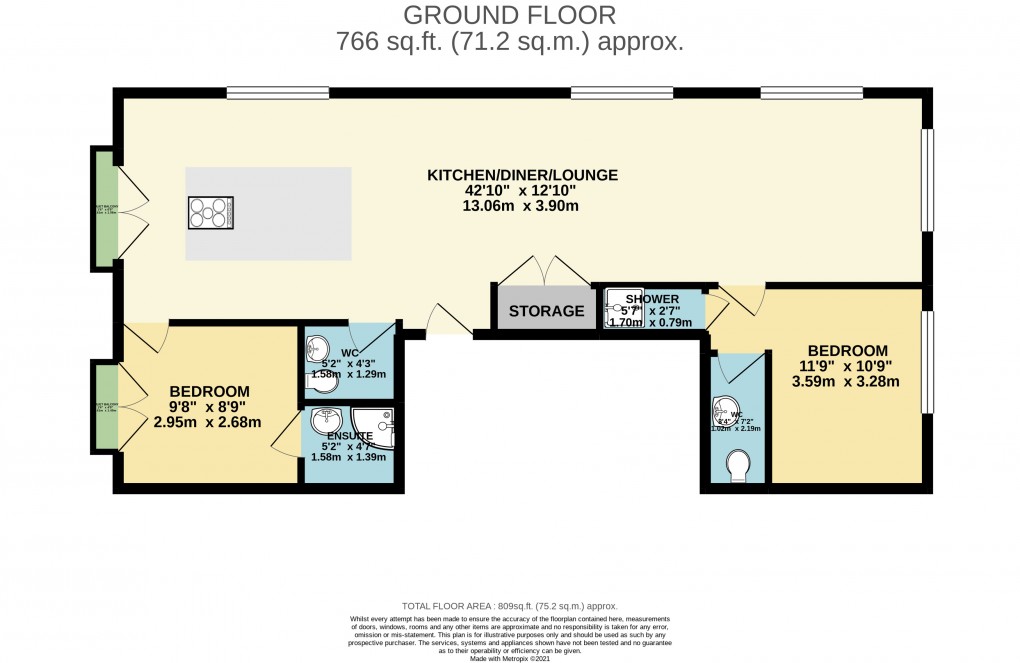 Floorplan for Central Milton Keynes, Milton Keynes, Buckinghamshire