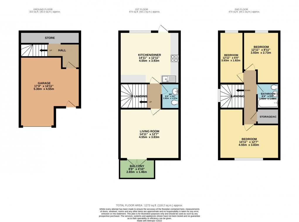 Floorplan for Downs Barn, Milton, Bucks