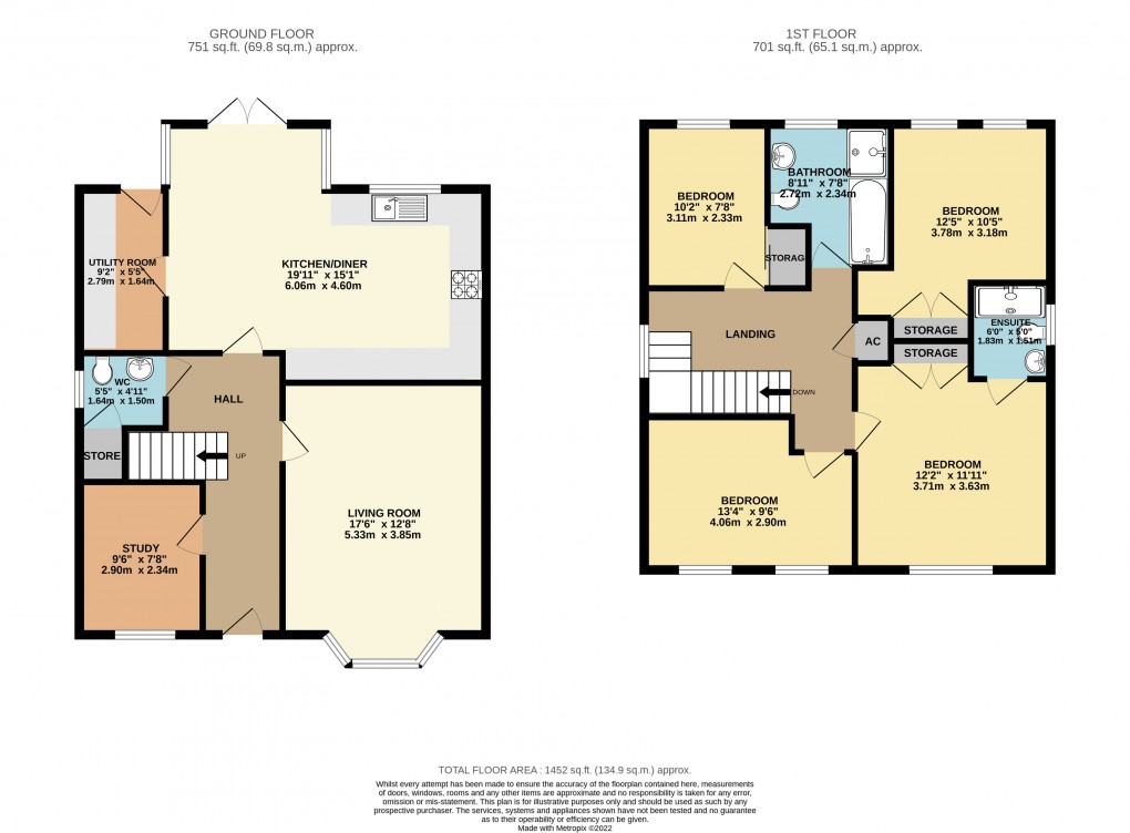 Floorplan for Brooklands, Milton Keynes, Buckinghamshire