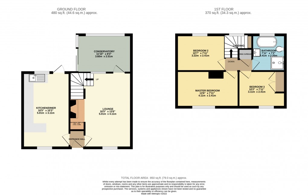 Floorplan for Chackmore, Buckingham, Bucks