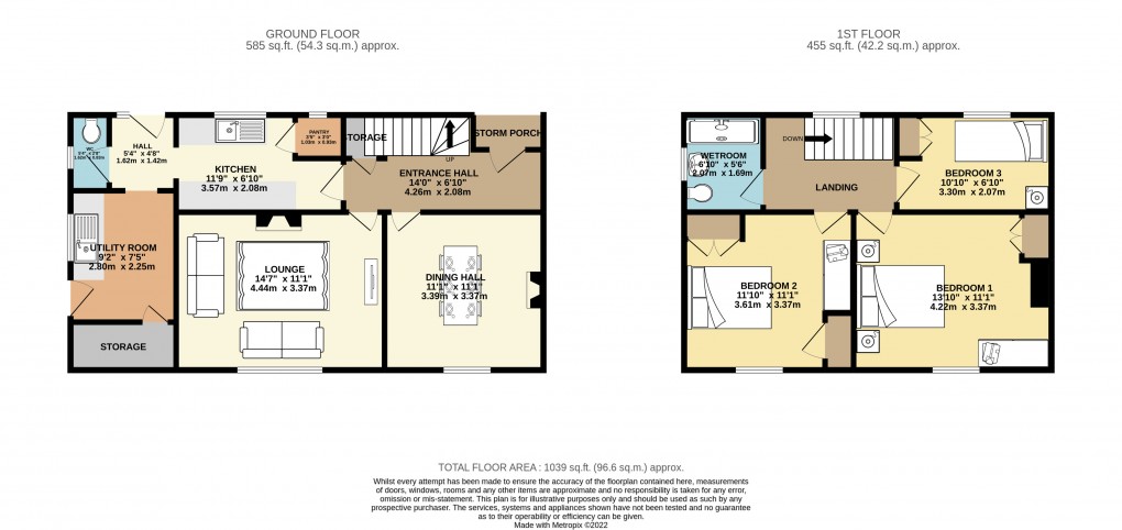 Floorplan for Potterspury, Towcester, Northamptonshire