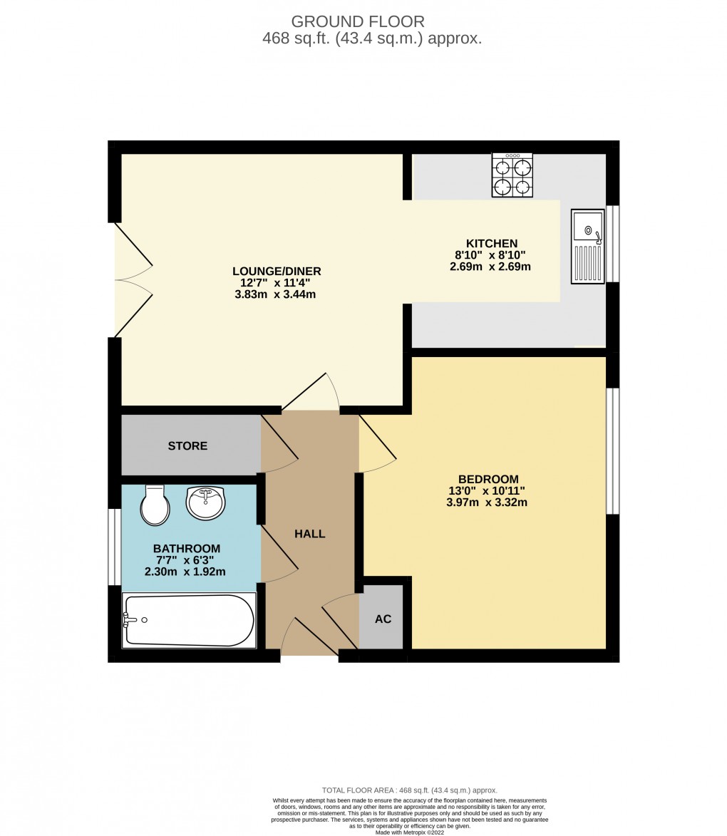 Floorplan for Fairfields, Milton Keynes, Buckinghamshire