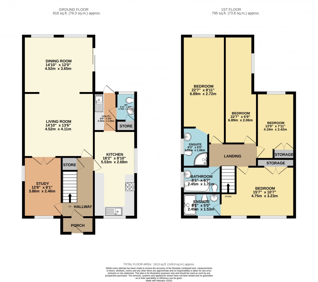 Floorplan for Shenley Brook End, Milton Keynes, Buckinghamshire